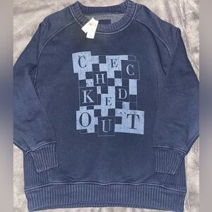 AERIE NWT The Happiest Oversized Crewneck Comfy Cotton Sweatshirt Size Small